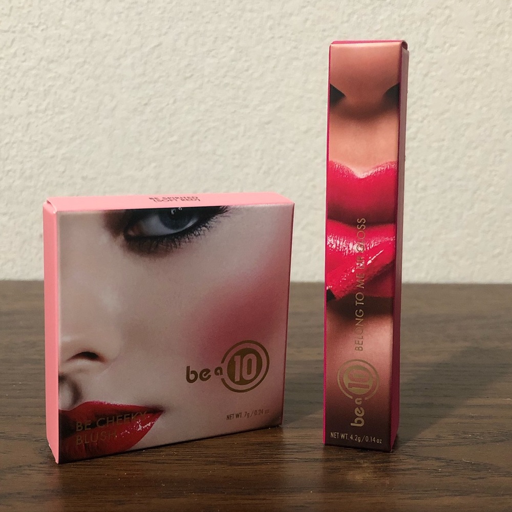 Be a 10 Cosmetics Blush & Lip Gloss Combo